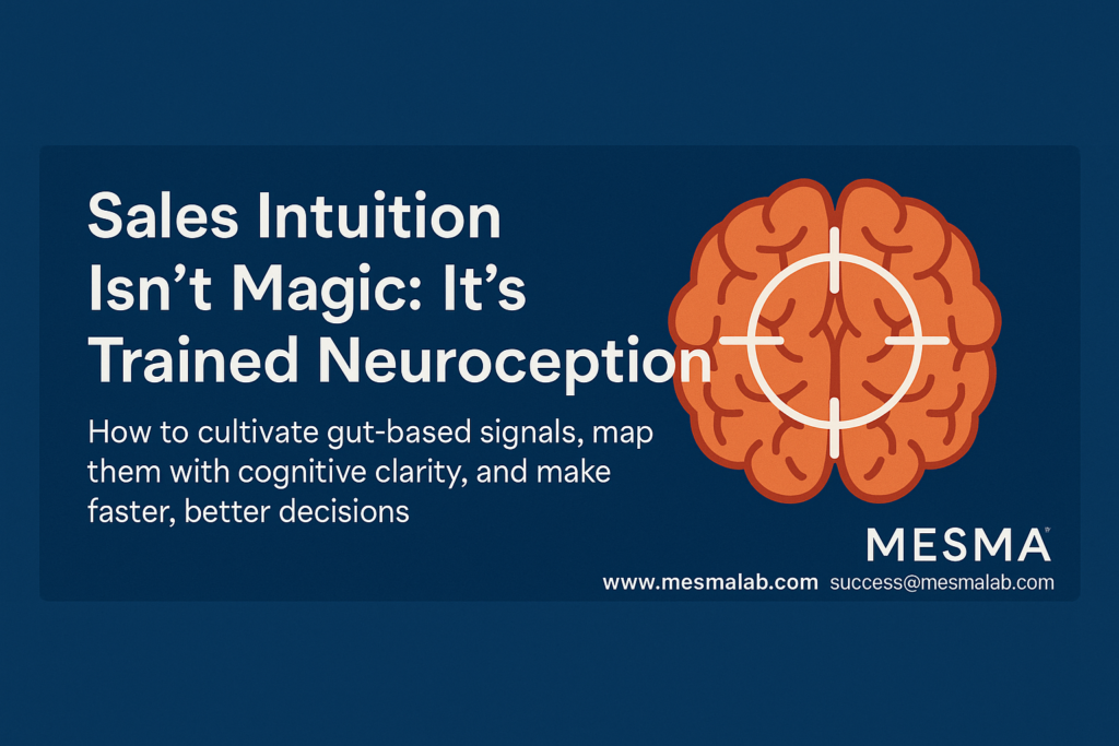 MESMA SALES INTUITION