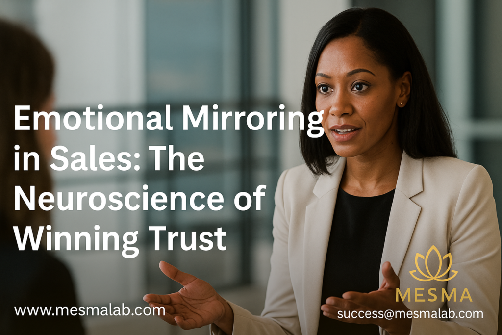 MESMA Emotional Mirroring - Neuroscience of winning Trust